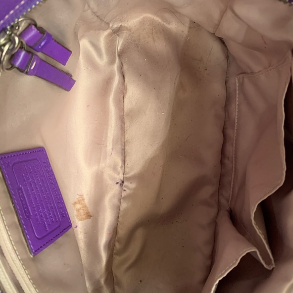 Purple Coach Purse - Picture 7 of 7